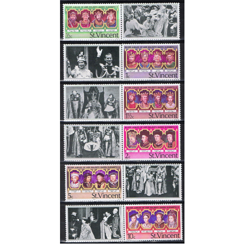 Saint-Vincent / 1977 / Jubilé Elizabeth II - Silver Jubilee / YT n° 458 à 463 **