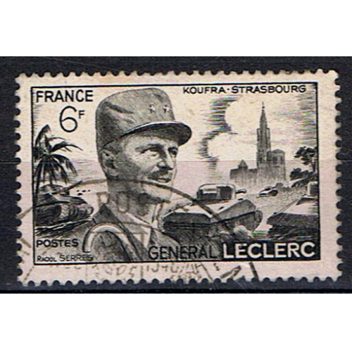 France / 1948 / Maréchal Leclerc / YT n° 815, oblitéré