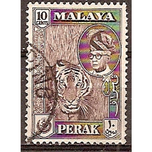 perak (malaisie) - n° 105  obliteré - 1957
