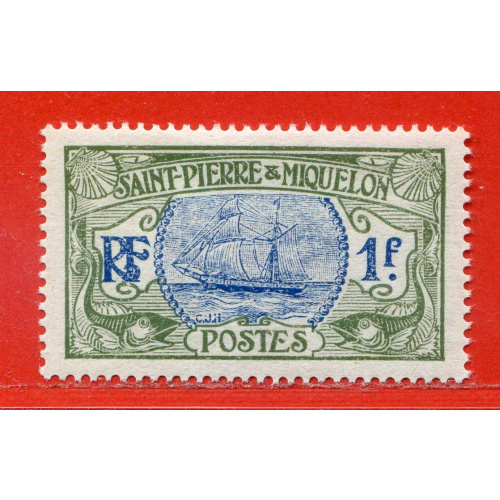 Réf D105 -- SAINT PIERRE et MIQUELON -- N° 91 .*.  Neuf Dos Visible MH .*.