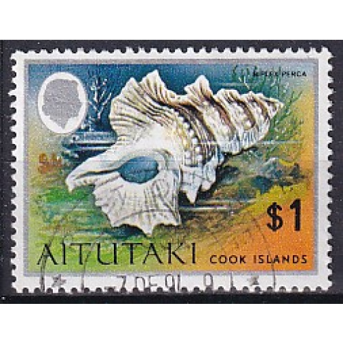 aitutaki - n° 106  obliteré - 1974