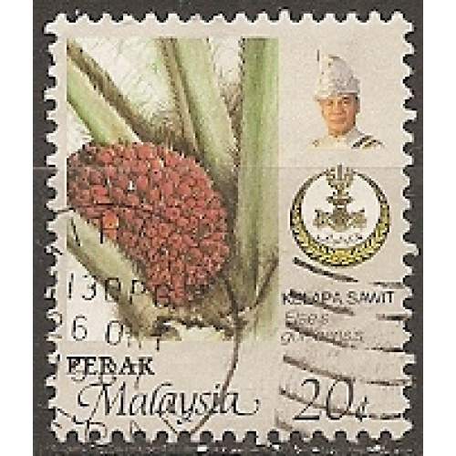 perak (malaisie) - n° 140  obliteré - 1986