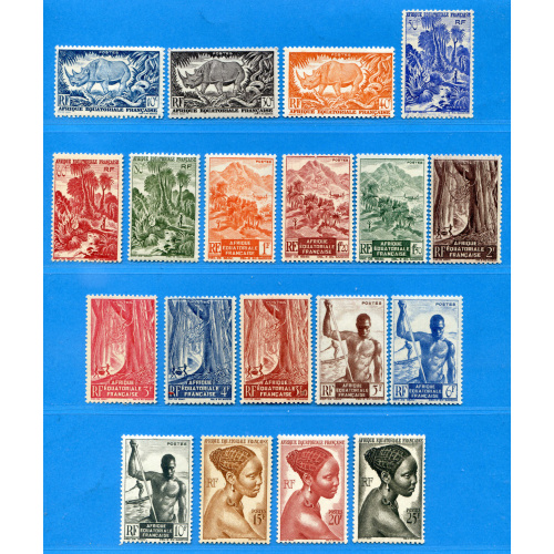 Réf D*-0147 -- AEF n° 208 à 226 ⭐⭐ Neuf Luxe MNH ⭐⭐ Afrique Equatoriale Française