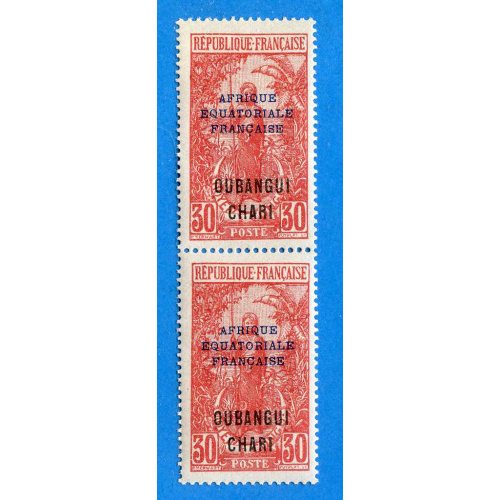 Réf D*-0148 -- OUBANGUI n° 52 ⭐⭐ Sans Accent sur E de Equatoriale TàN  Neuf Luxe MNH ⭐⭐ Dos Visible
