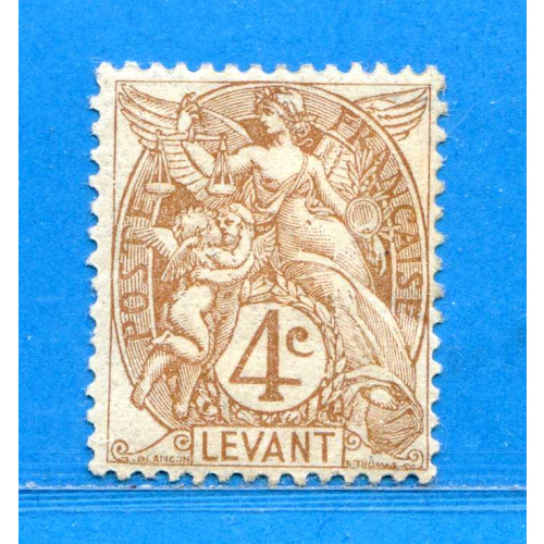 Réf D*-0148 -- LEVANT n° 12 ⭐ Type Blanc Neuf avec Dos Visible MH ⭐