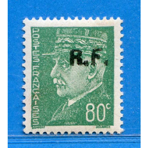 Réf D*-0149 -- LIBERATION - COURCELLES de TOURAINE n° 8 ⭐ Pétain Signé Dos Visible MH ⭐