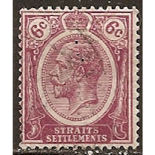 malacca - n° 172  obliteré,perforé - 1921