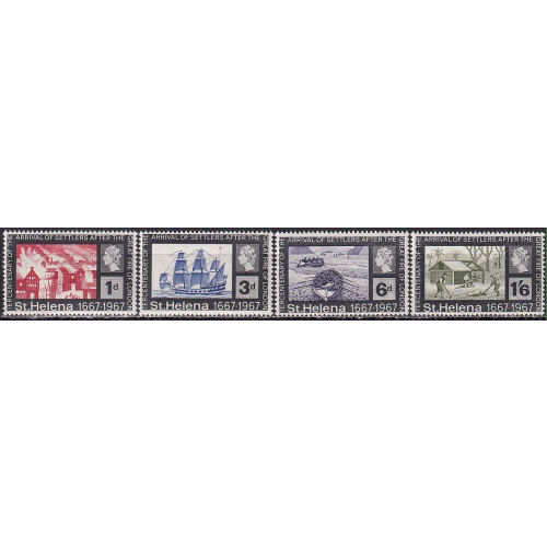 sainte-hélène - n° 183 a 186  neufs** - 1967