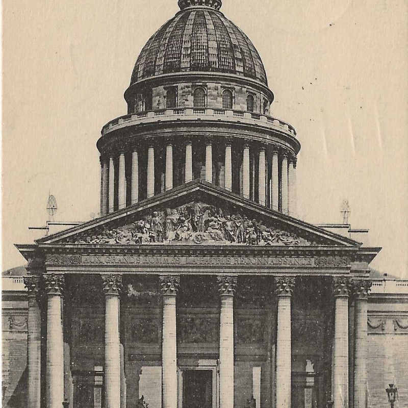Carte postale Paris - Le Panthéon (carte ayant voyagé le 03/08/1924)