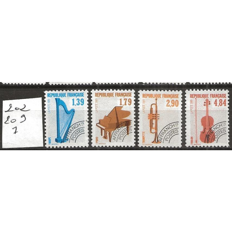 Timbre France préoblitérés neuf ** n° 202-204