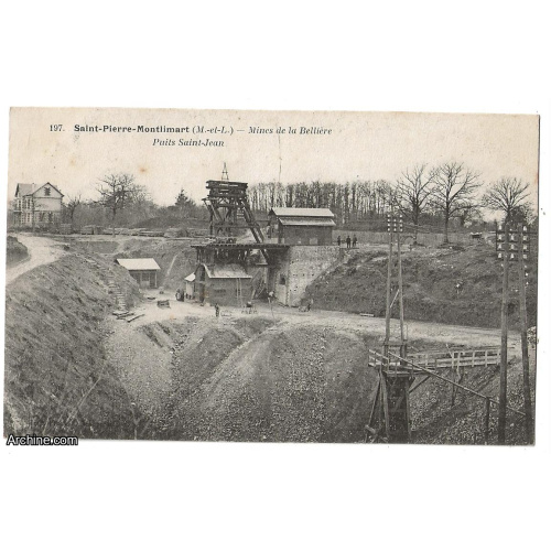 Saint pierre montlimart mines de la belliere puits saint jean