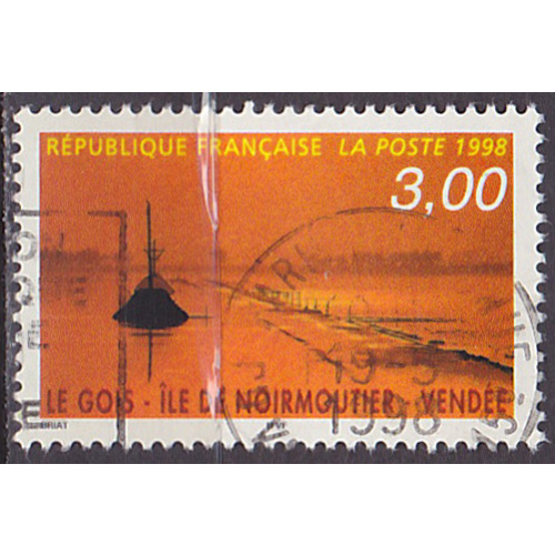 Timbre oblitéré n° 3167 (Yvert) France 1998 - Passage du Gois