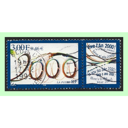 France N° 3291 Obl. An 2000, 1999