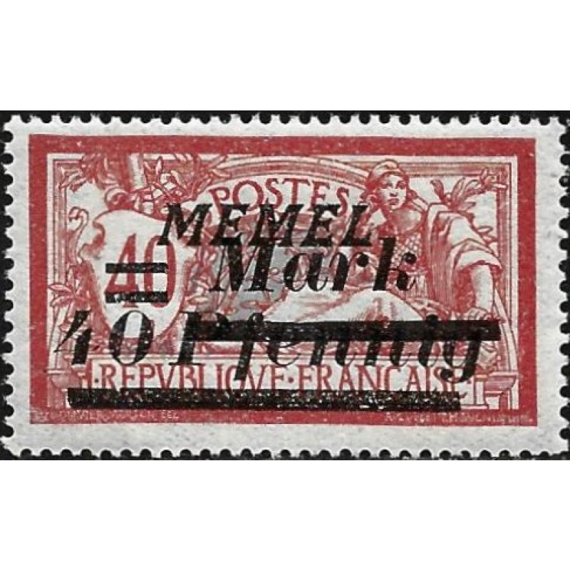 Allemagne - Memel - 1922 - Y&T 84 **/MNH