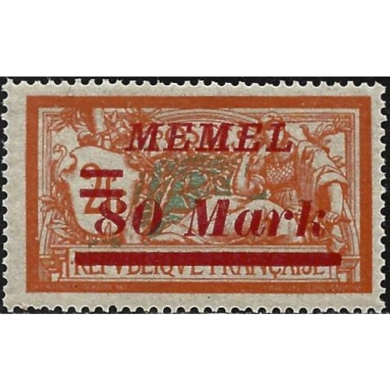 Allemagne - Memel - 1922 - Y&T 93 **/MNH