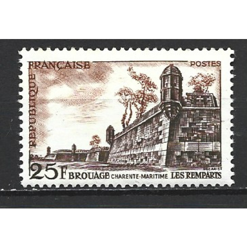 France 1955 - Y & T : 1042 (N**) - Brouage : remparts