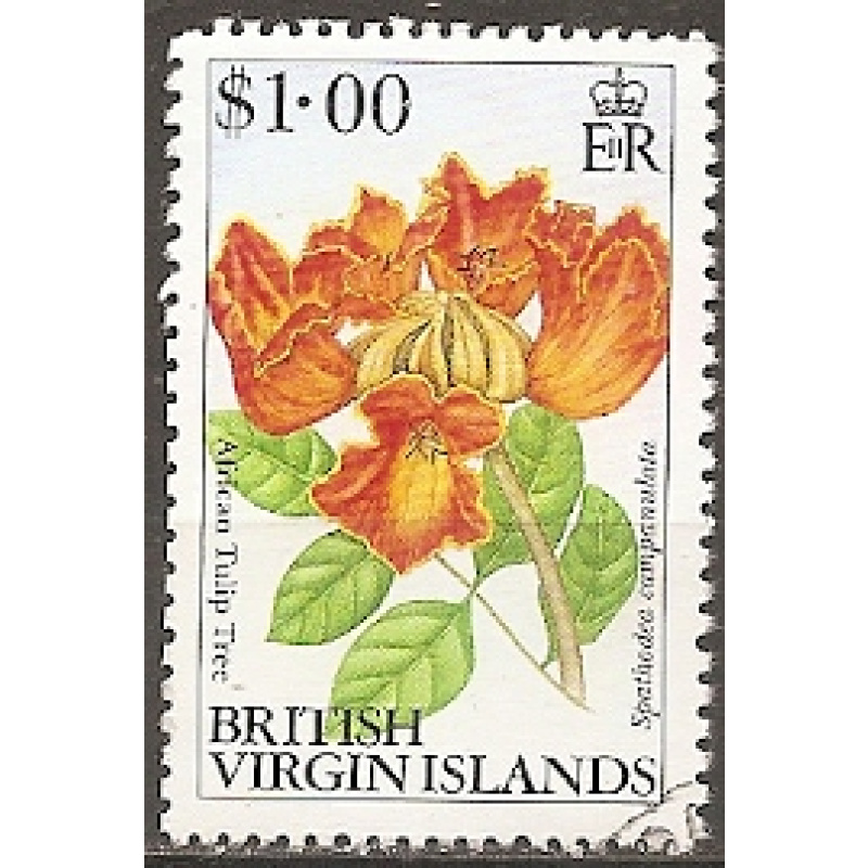 vierges (iles) - n° 684  obliteré - 1991