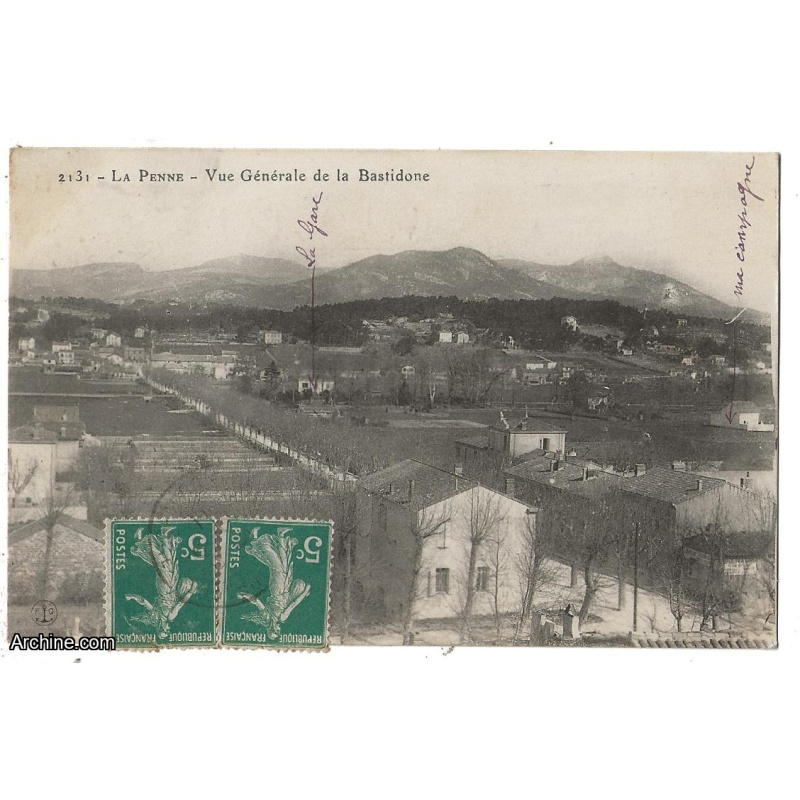 La penne vue generale de la bastidone