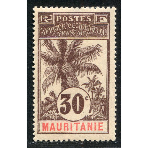 Réf EB-D 95 -- MAURITANIE - n° 8 .*. Neuf Dos Visible MH .*.
