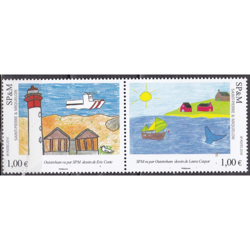 St PIERRE et MIQUELON N° 976/7 de 2010 neufs** en série complète à la valeur faciale