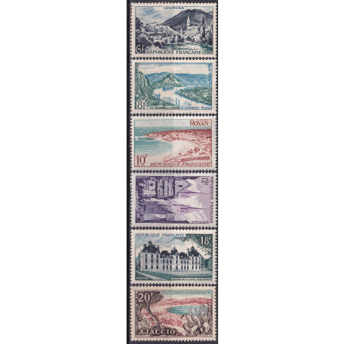 france - n° 976 a 981  neufs**  - 1954