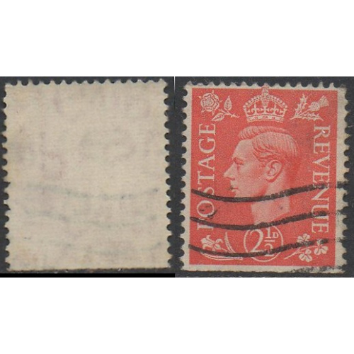 Grande Bretagne Yv. N° 255b Fil K Renversé obl. 1951