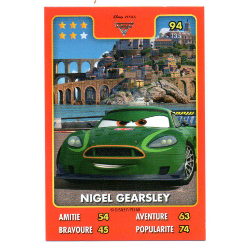 Héros Disney Pixar Auchan 2015 N°094 Nigel Gearsley / Cars
