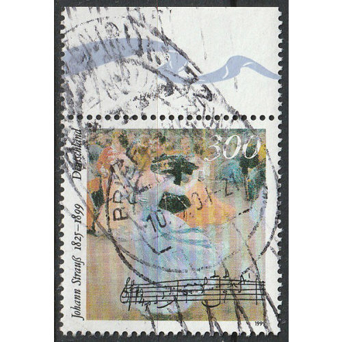 Timbre oblitéré n° 1893 (Yvert) Allemagne 1999 - Johann Strauss