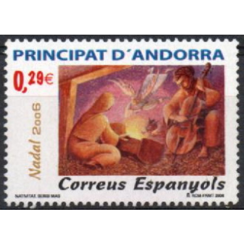 Andorre SP 2006 - Noël, la Nativité par Sergi Mas, neuf - YT 327 **