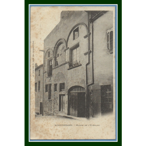 France CPA Précurseur (63)  MONTFERRAND MAISON DE L ELEPHANT non écrite