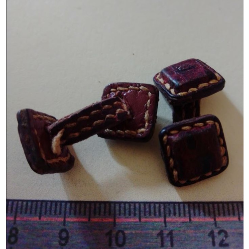 Boutons de manchette - cuir