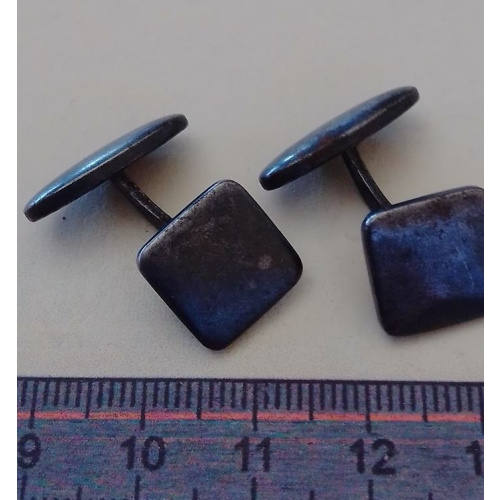 Boutons de manchette - patiné cémenté