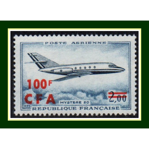 Réunion CFA N° PA 61 ** (MNH) avion Mystère 20