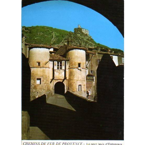 Alpes de Haute-Provence (04) - Entrevaux, CPM, pont d'accès à la Porte Royale (pont-levis à l'origine)