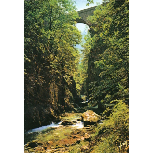 Isère (38) - Saint-Laurent-du-Pont, CPM, Pont St-Bruno, gorge du Guiers mort