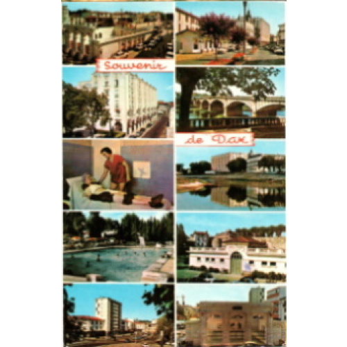 Landes (40) - Dax, CPM, multivue (10) de la cité thermale