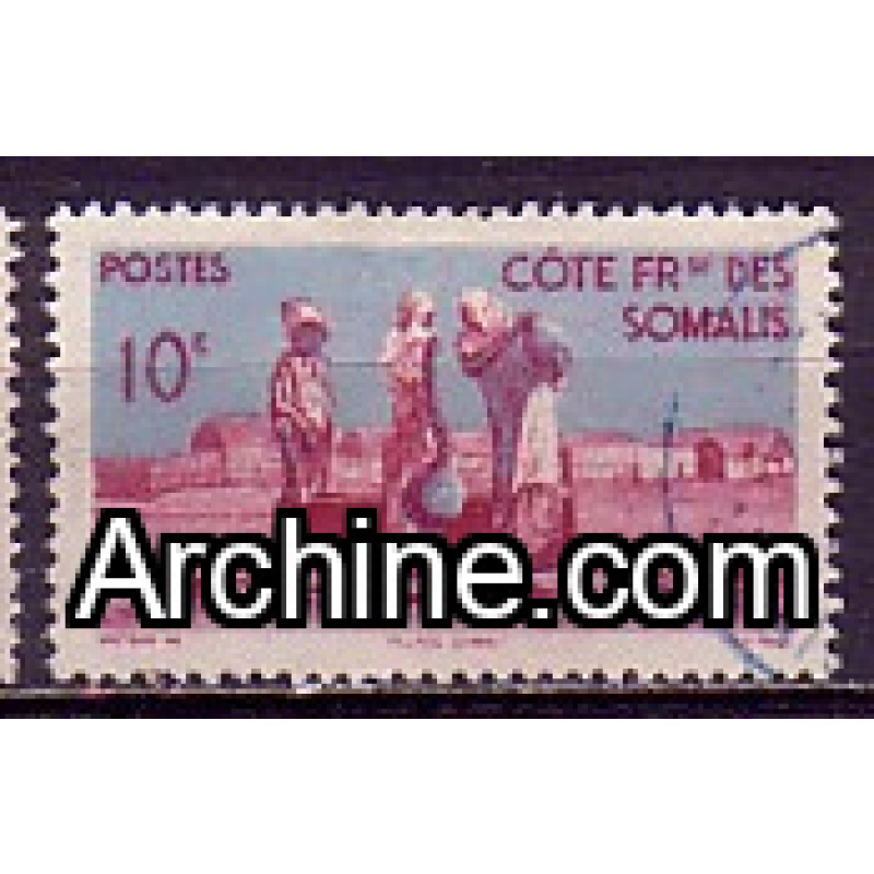 Côte des Somalis 1947 Y&T 279 oblitéré