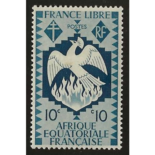 Afrique Equatoriale Française N°142 Série de Londres 10c neuf avec charnière
