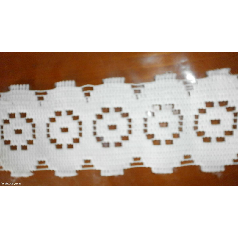 1 EMBRASE Blanc largeur 5cm longueur 90cm NEUF