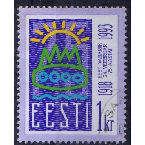 Estonie 1993 - 75è Anniv. de la République - YT 214 °