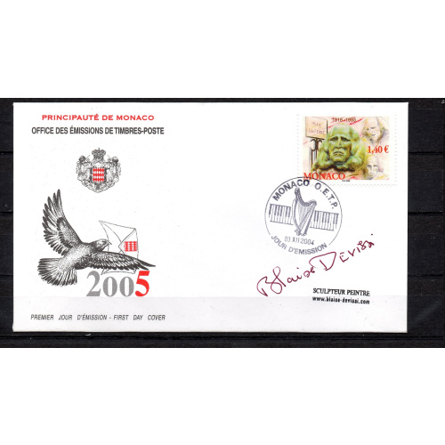 FDC enveloppe 1er jour Monaco 2005 Léo Ferré