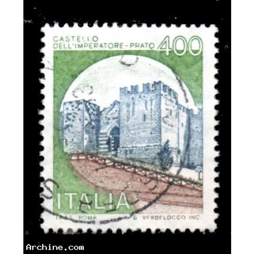 Italie Yvert N°1449 Oblitéré 1980 Château Empereur Prato
