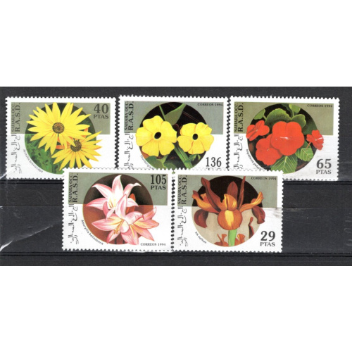 FLEURS SAHARA OCC  RASD  1994 série neuve m n h   très bel ensemble de timbres   le scan affranchissement 1.39€ lot 02 03   3