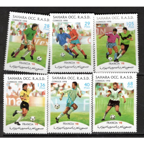 foot ball FRANCE  1998  sahara  occ  série neuve m n h   très bel ensemble de timbres   le scan affranchissement 1.39€ lot 28 02 11