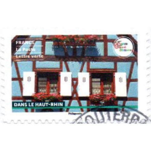 France 2022 - Façade habitat traditionnel du Haut-Rhin - YT AA 2169 °