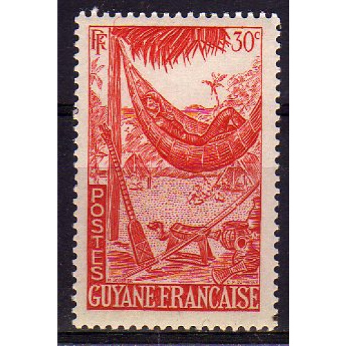 Guyane Fr. 1947 - Repos guyanais (hamac), neuf - YT 202 **