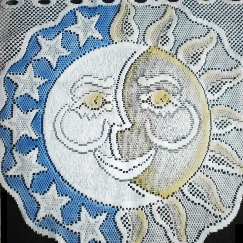 RIDEAU NEUF SOLEIL LUNE COULEURS 50X50CM