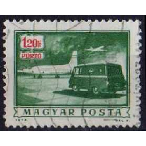 Hongrie 1973 - Timbre-taxe, avion et fourgon postal - YT TT 239 °