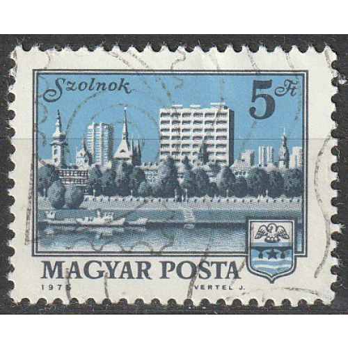 Timbre oblitéré n° 2423 (Yvert) Hongrie 1975 - Szolnok
