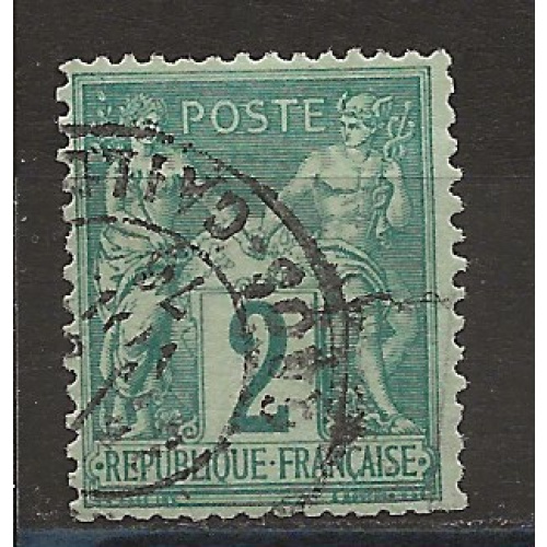 FRANCE ANNEE 1876  Y.T N°74  OBLI  2 scans cote 30€